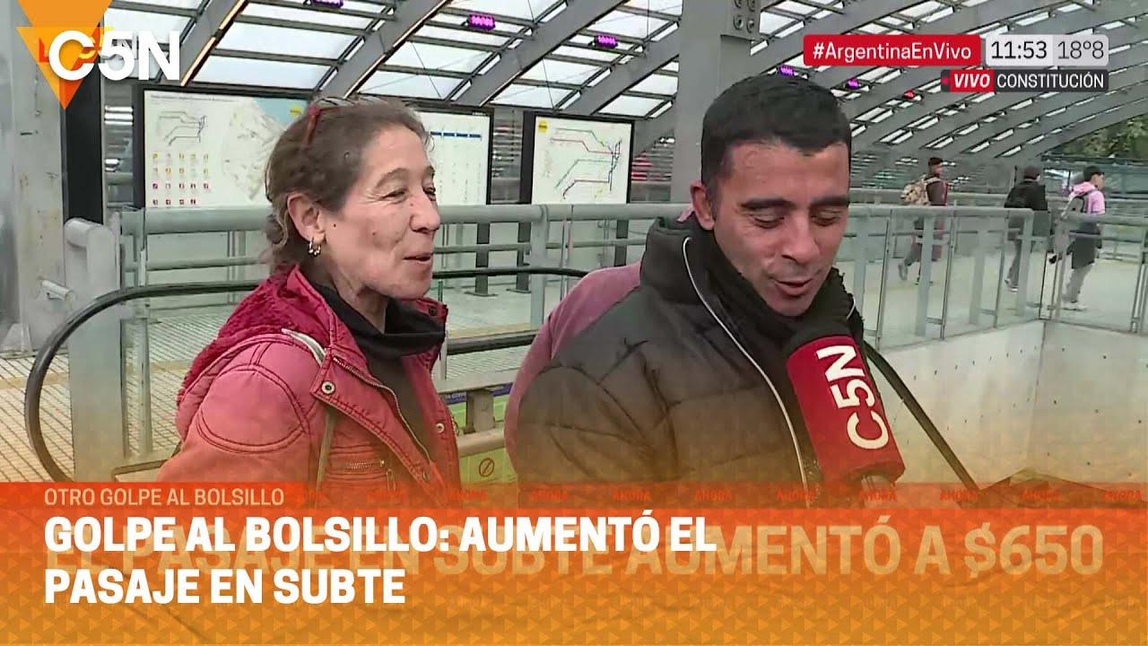 GOLPE al BOLSILLO: AUMENTÓ el PASAJE en SUBTE - YouTube