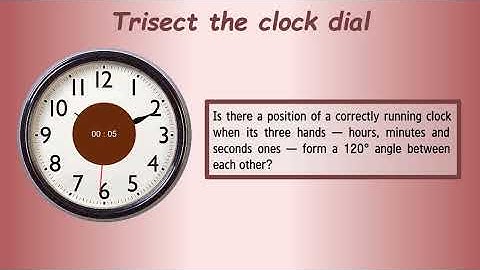 Split clock face into 3 matching parts