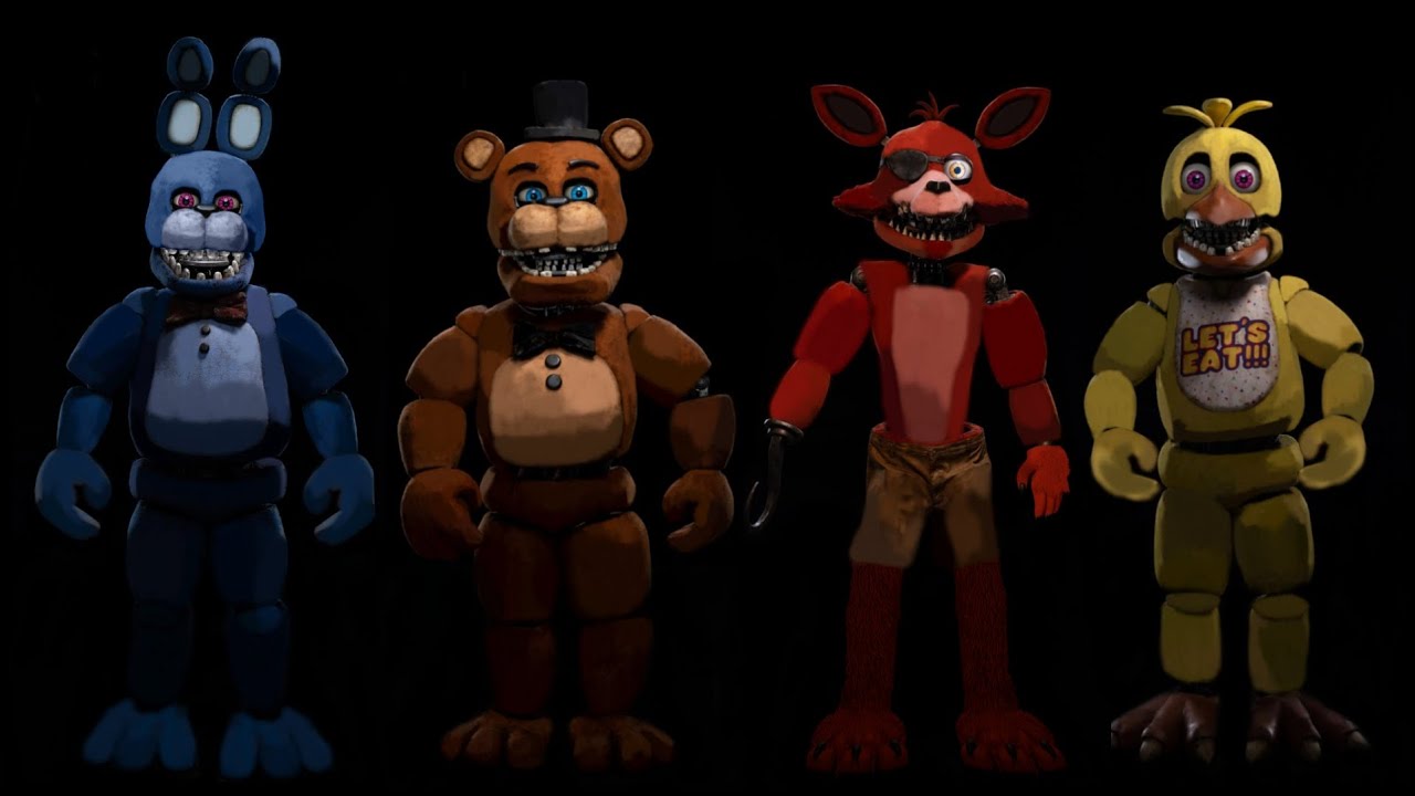 FNAF Movie 2 - All Withered Animatronics Fixed | Speed Edit | - YouTube