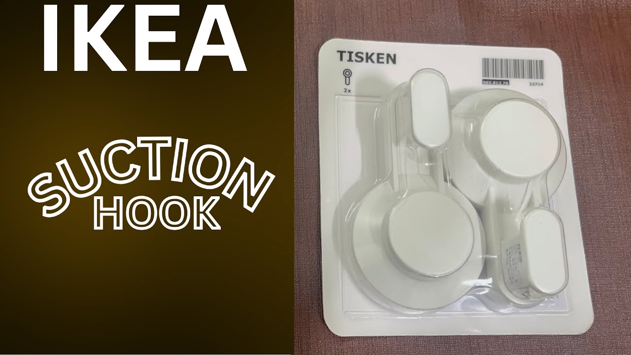 TISKEN Basket with suction cup, white - IKEA