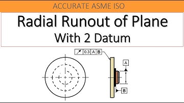 RUNOUT TOLERANCE WITH 2 DATUMS