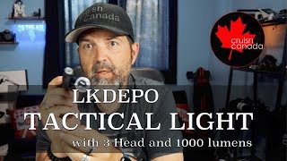 LKDEPO LED Tactical Flashlights with 3 Head and 1000 lumens screenshot 2