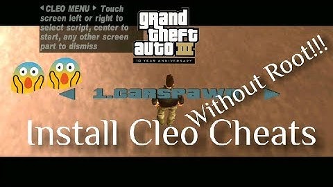 (Without Root)How To Install Cleo Cheats In GTA 3 For Free For All Android Devices #Androitivity