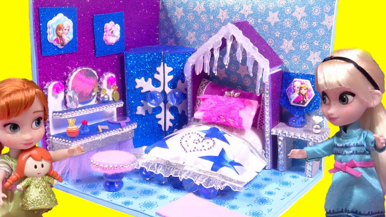 アナと雪の女王ルーム エルサとアナのお部屋をDIY❤️プリンセス 