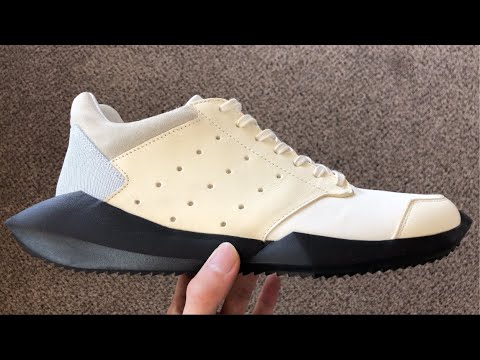 rick owens tech runner white