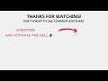 End of video