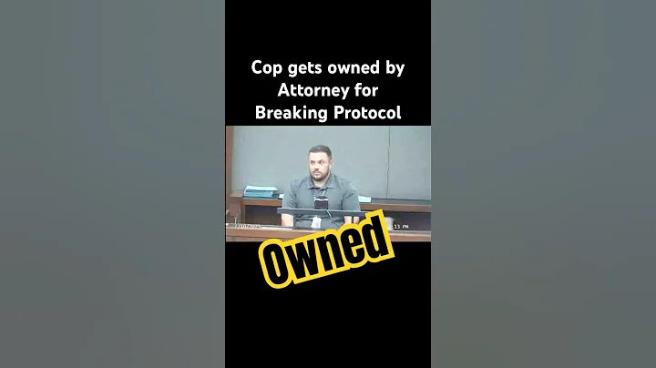 Cop gets OWNED by Lawyer in this unbelievable clip!! #attorney #lawyer #investigation