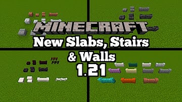 New Slabs, Stairs & Walls Mod Update - Minecraft 1.21 (Mod Showcase)