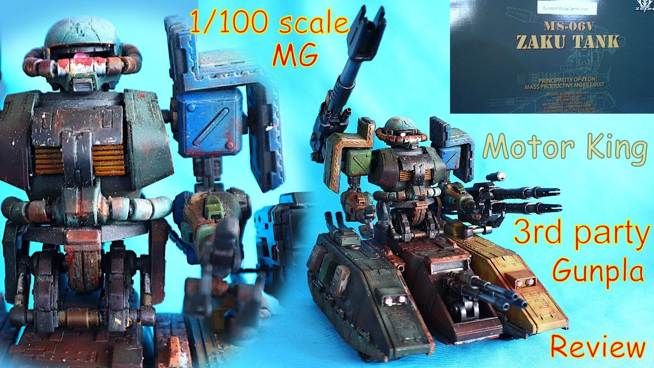 Motor King 1/100 Zaku Tank MS-06v gunpla review