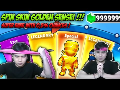 RITUAL HOW TO GET SKIN GOLDEN SENSEI IN SPIN ! ONLY 0.5% CHANCES | Stumble Guys