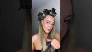 Trying the Amika hot brush for the first time ? hotbrushtutorial hairrollers hairtutorial