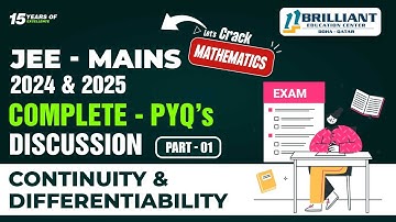 JEE Main Mathematics | Continuity and Differentiability | JEE Main Maths PYQs 2024 & 2025 Part-1
