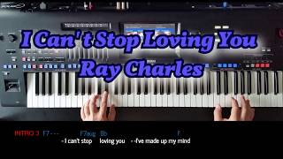 I Can't stop Loving you - Ray Charles, Cover, mit titelbezogenem Style auf Yamaha Genos chords