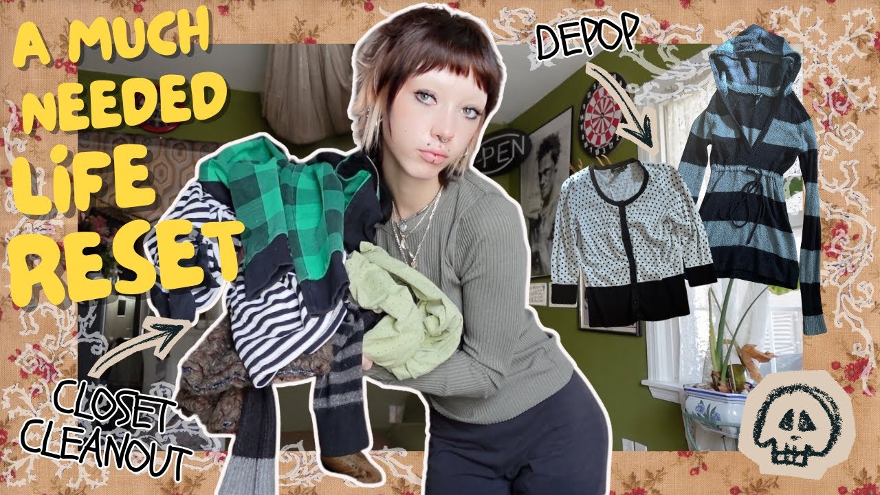 A MUCH NEEDED LIFE RESET| decluttering, depop, mend pile