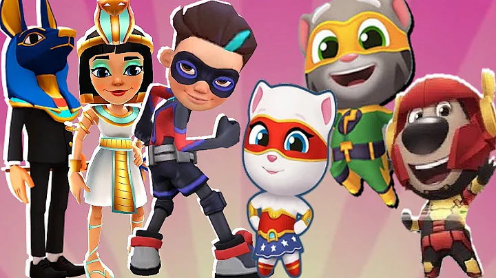 Talking Tom Gold Run vs Subway Surfers Cairo Super...
