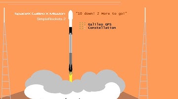 SpaceX Galileo GPS X Mission SimpleRockets 2 (SR2)