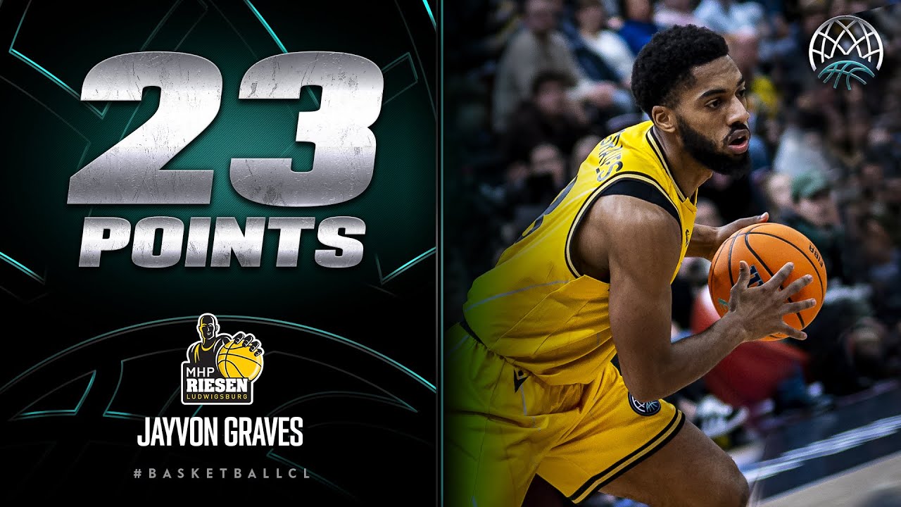 Jayvon Graves (24 PTS | 23 EFF) | Player Highlights | LUD v AEK | #BasketballCL 2023
