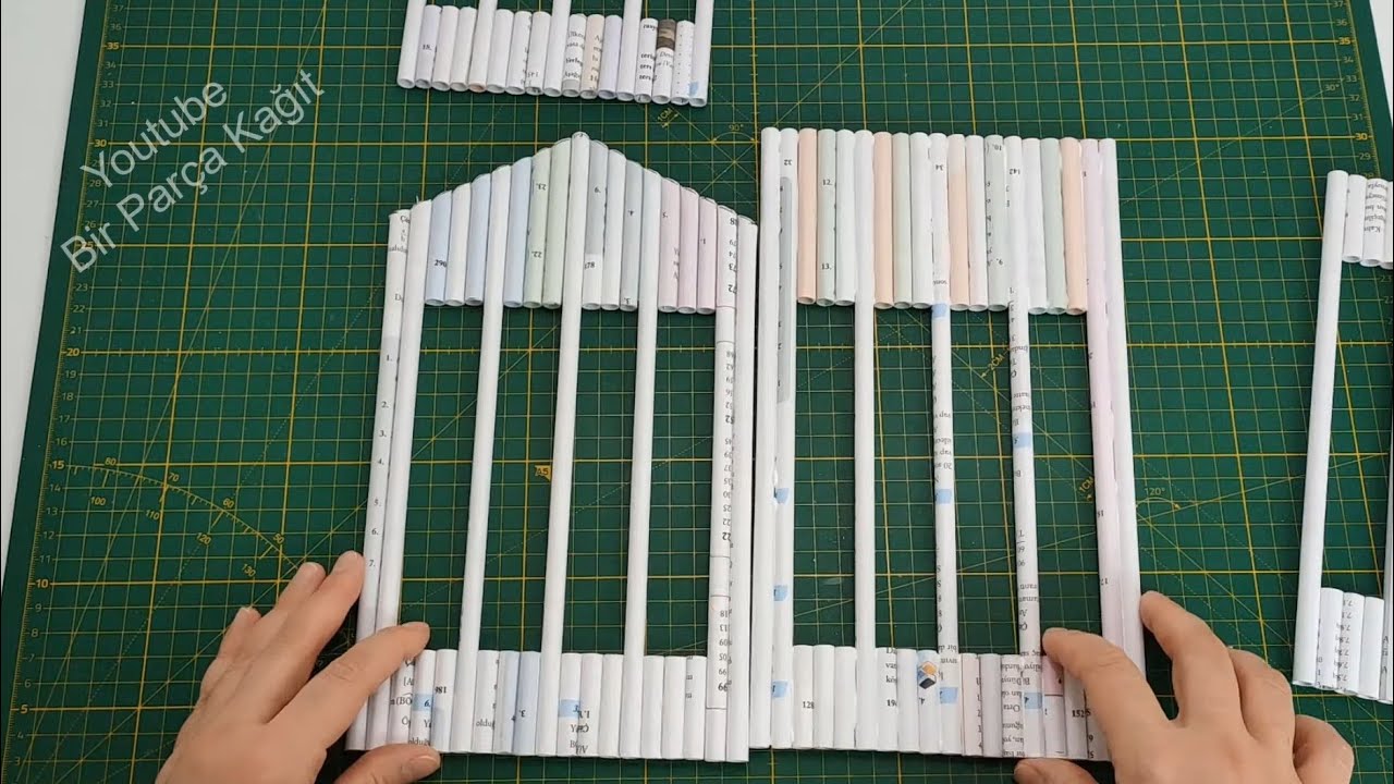 Декоративная клетка, изготовление фонарей из макулатуры