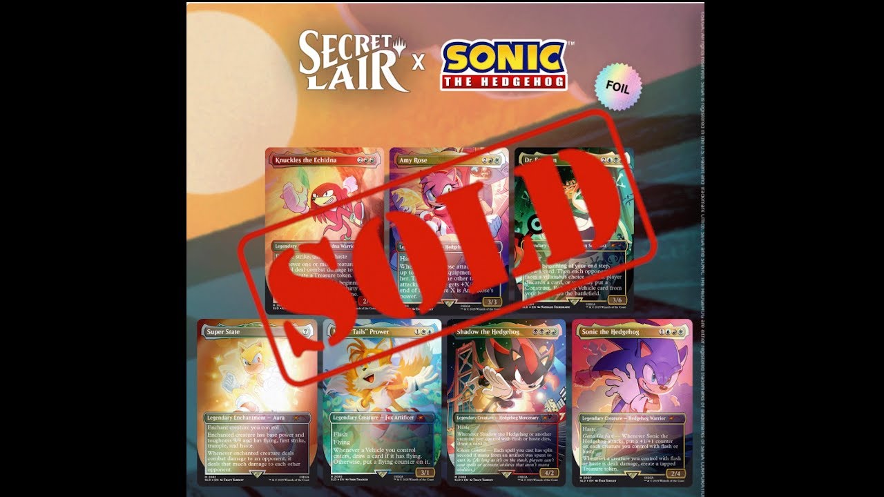 Sonic Secret Lair SOLD OUT Fast! | What's Inside, Value Breakdown, & Bonus Commander Staple! Sonic Secret Lair SOLD OUT Fast! | What's Inside, Value Breakdown, & Bonus Commander Staple!