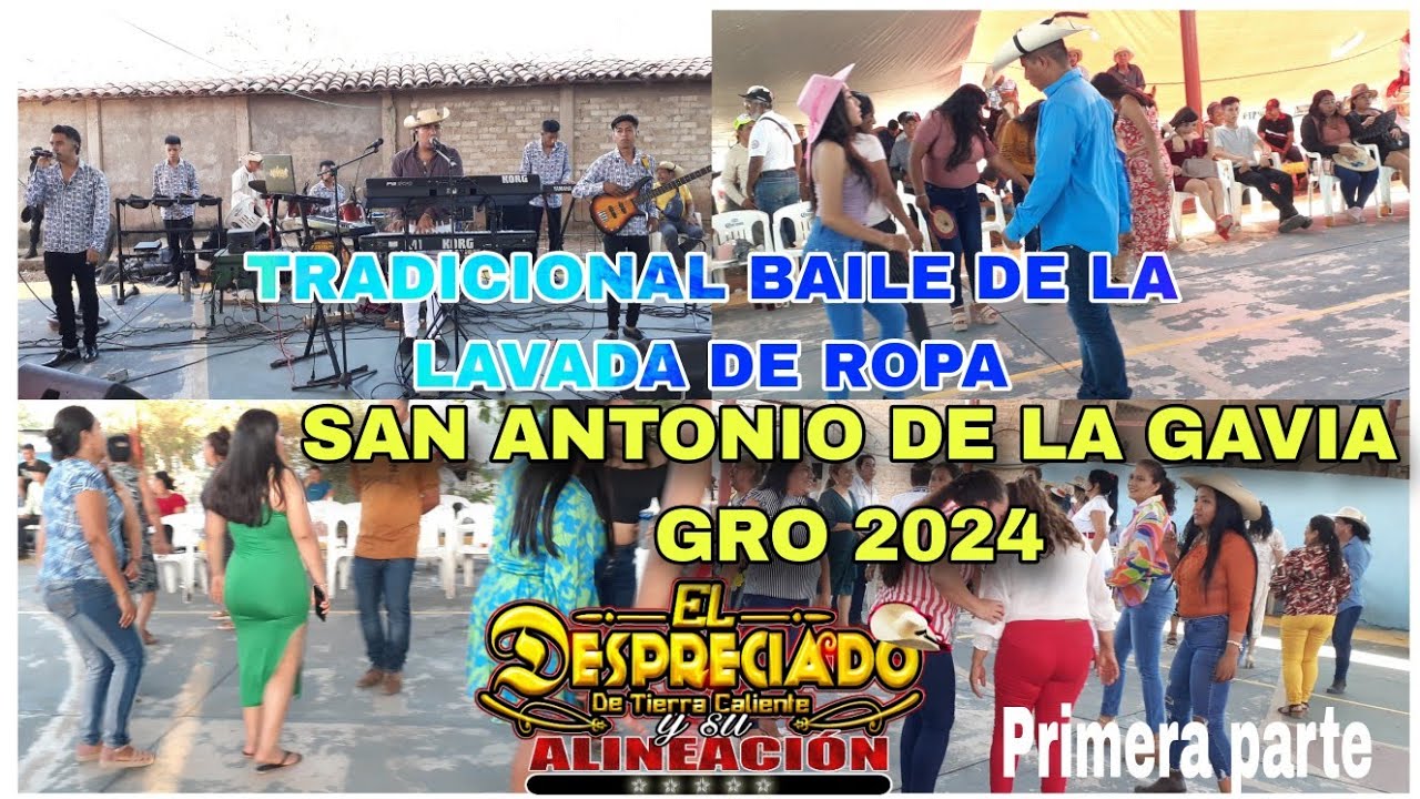 Tradicional baile de la lavada de ropa San Antonio de la Gavia gro 2024