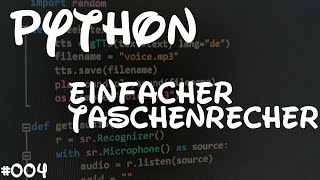 Python einfacher Taschenrechner | Python Basics #004 | HobbyloserDev