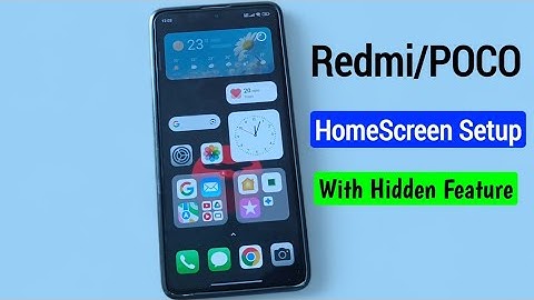 Redmi/POCO: Home Screen full setup with Hidden feature ! Miui ! HyperOS