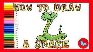 How To Draw A Snake |Coloring and Drawing for Kids