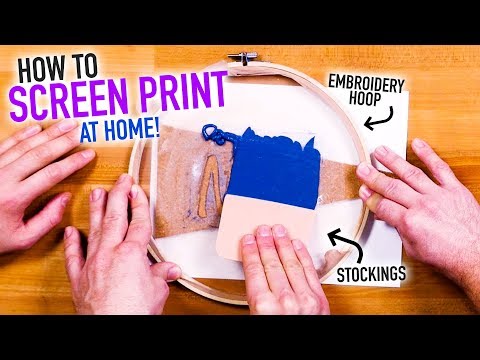 How to Screen Print at Home for Cheap ~ Easy DIY Silk Screen Hack - HGTV Handmade