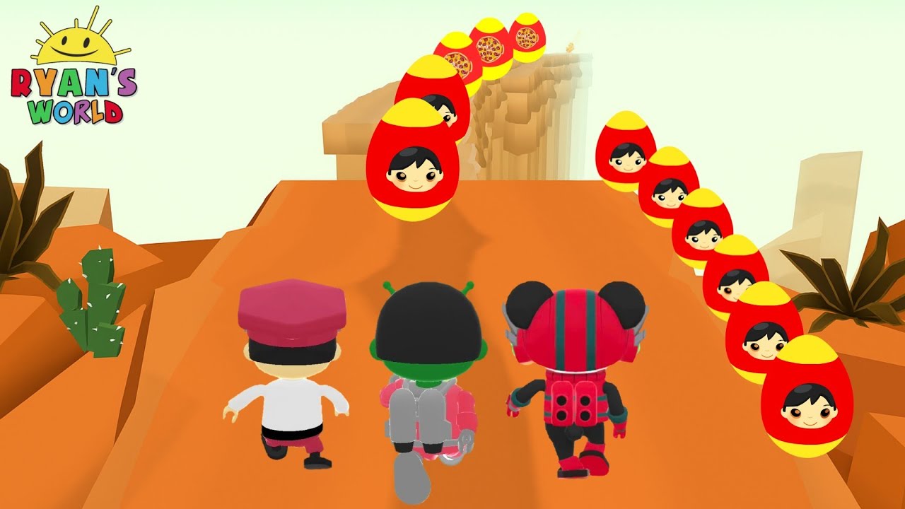 Tag with Ryan - Lunchtime Ryan 🆚 Ry Glorb Ryan 🆚 Hero Combo Panda 🆚 Samu Ryan 