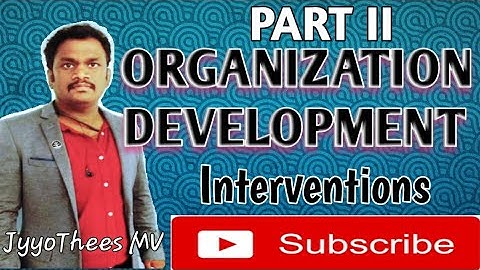 Non - Behavioural Techniques in OD Interventions