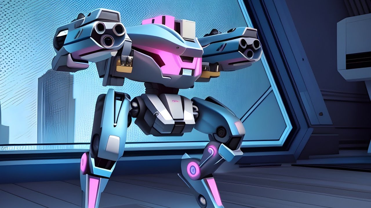 Zephyr Fragment Gun Fury - Mech Arena Cybernetic Clash