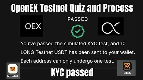 OpenEx KYC Quiz || How to Do It || OEX Long Testnet || OEX Withdrawal