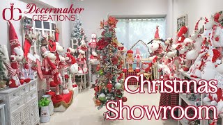 Decormaker showroom Christmas decorations 2024 trends home decor seasonal holiday decorating part 1