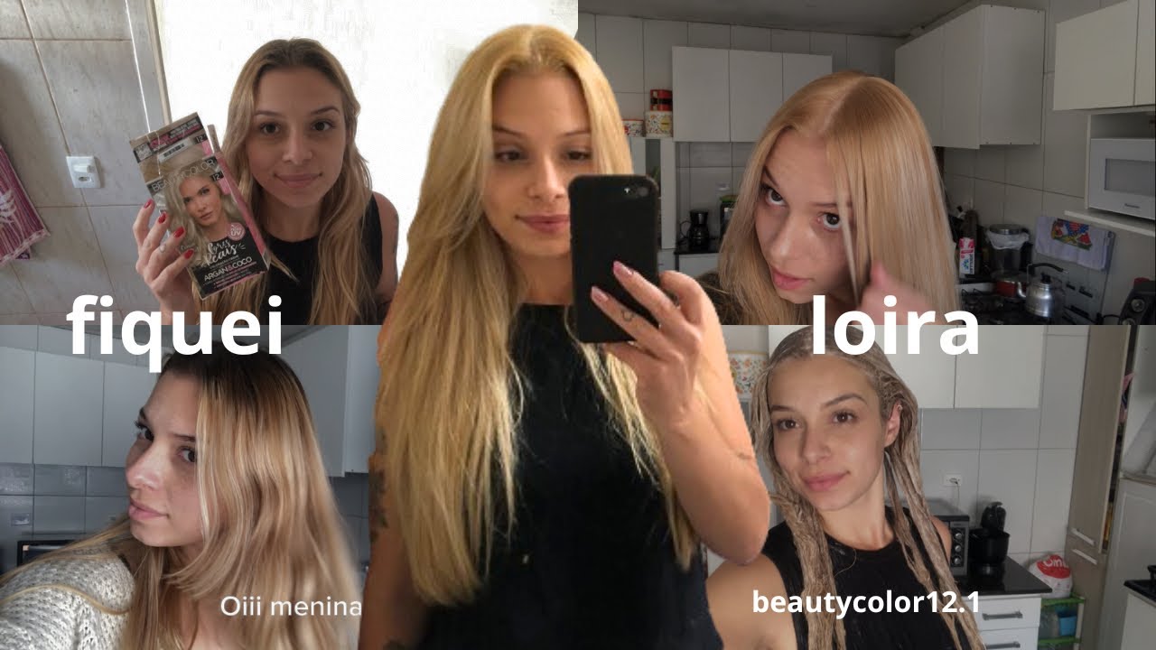 Vlog ficando loira | beautycolor 12.1 | loira com tinta de farmácia