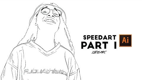 How to draw vector portrait in adobe illustrator | part 1