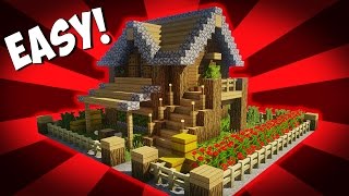 Minecraft: How To Build A Small Survival House Tutorial! #10 Easy Build