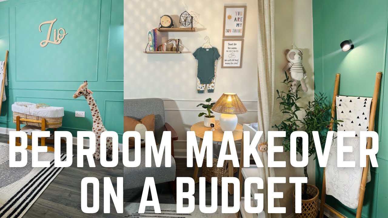 EXTREME NURSERY MAKEOVER ON A BUDGET| Giving my sister her dream ...