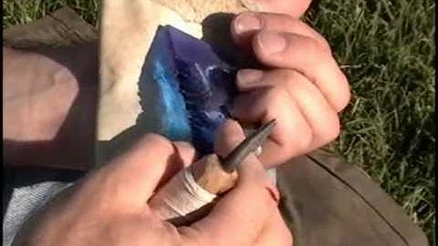 Flint Knapping Trade Secrets Vol. 1 - How Ishi Worked a Slab Part 2