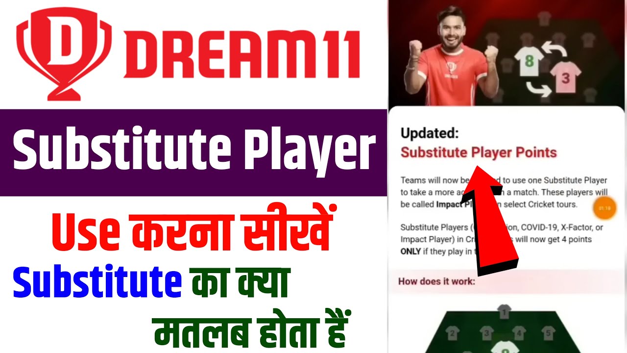 Dream11 Substitute Player Kya Hai Dream11 Substitute Player Dream11