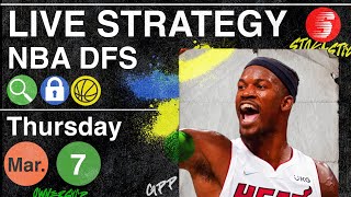 NBA DFS Strategy Thursday 3\/7\/24 | DraftKings \& FanDuel NBA Lineup Picks