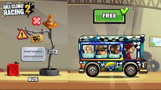 HOW I GOT FREE BUS VEHICLE !! WITH OUT PLAY PUBLIC EVENT - Hill Climb Racing 2 screenshot 4