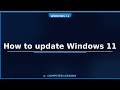 How to update Windows 11