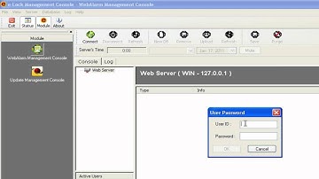 Connecting to WebALARM server agent