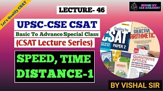 UPSC CSAT Lecture 46: SPEED DISTANCE &amp; TIME-1|Master Concepts &amp; Shortcuts| #skvias #upsc