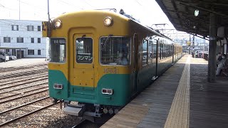 【4K】富山地方鉄道　普通列車10030形電車　10041F　稲荷町駅
