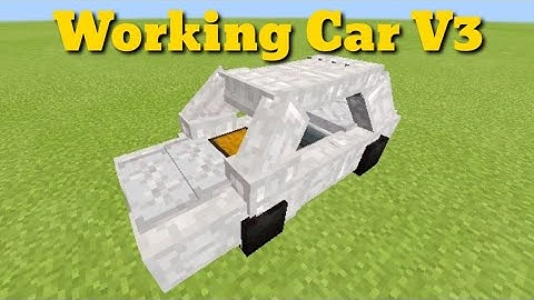 Working Car in Minecraft PE V3 (Command block Creation)