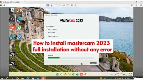 how to install mastercam 2023 / full installation without any error on windows ✅