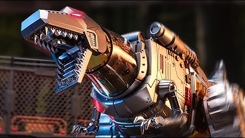 Dinobots ROARRRRRR OUT!Gigapower Dinobots Grimlock/Slag/Sludge/Snarl/Swoop stop motion.