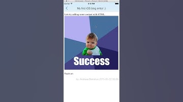 Liferay iOS blog app - Add HTML Post