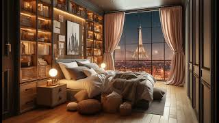 Rainy Night in Paris Cozy Bedroom Jazz Ambience